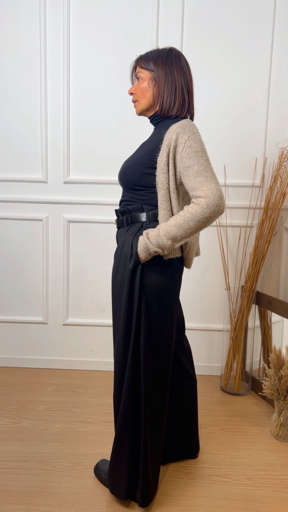 Pantalone largo Dixie PDT5TF0C nero