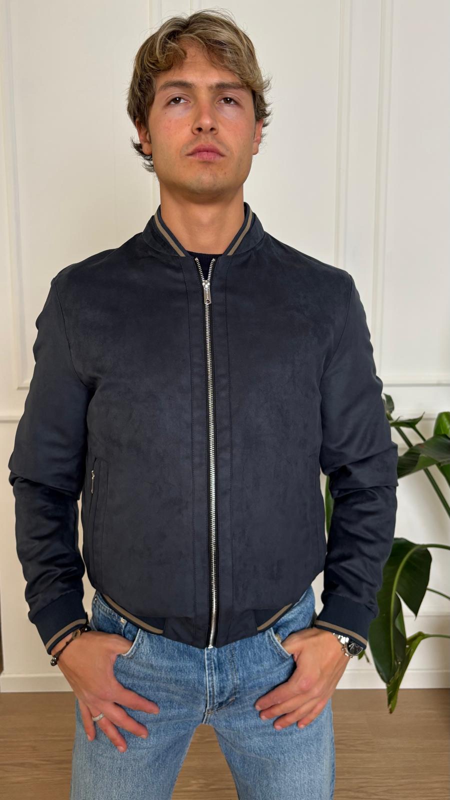 Giacca microfibra Milestone MS Michigan blu