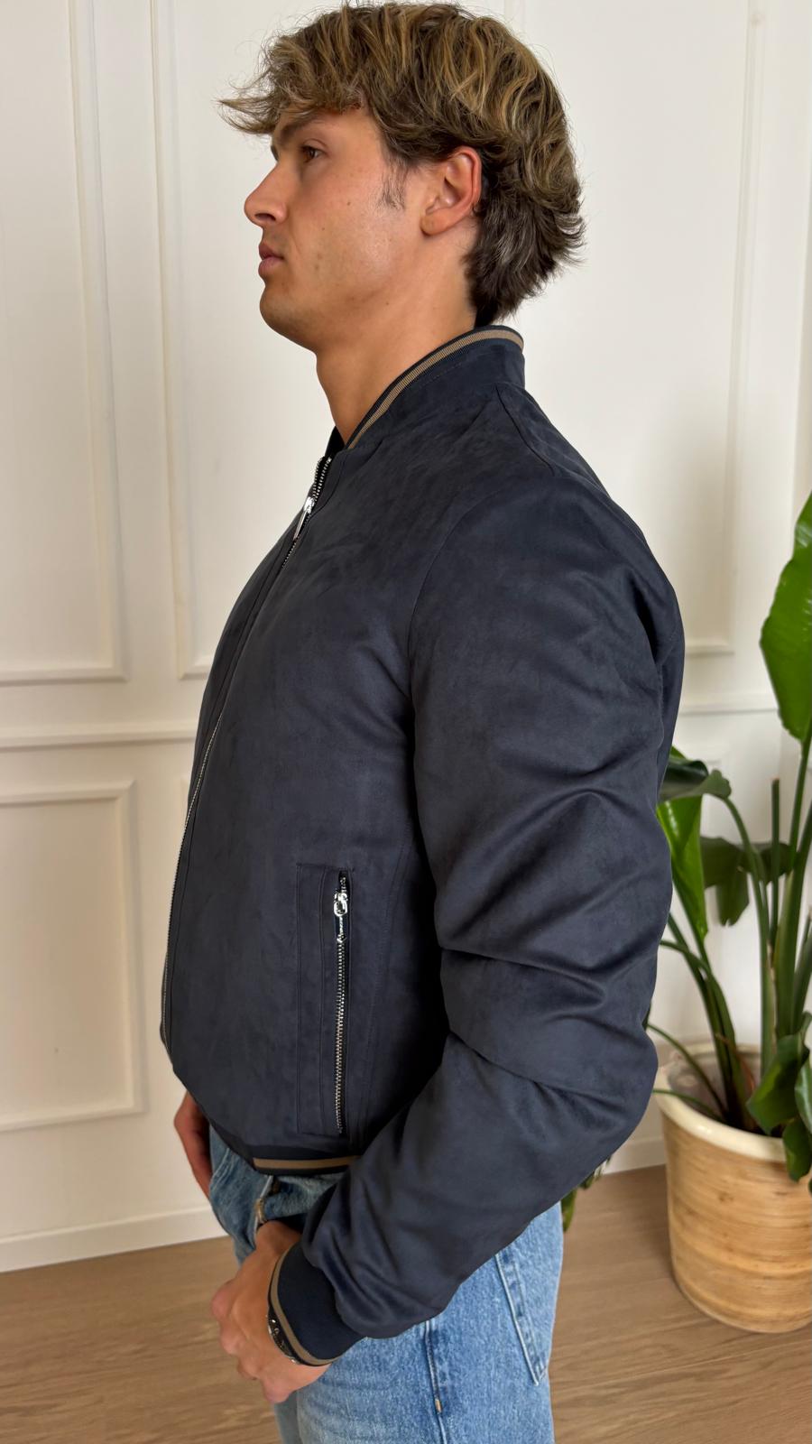 Giacca microfibra Milestone MS Michigan blu