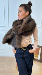 Sciarpone pelliccia lunga AF0002 Vicolo moro