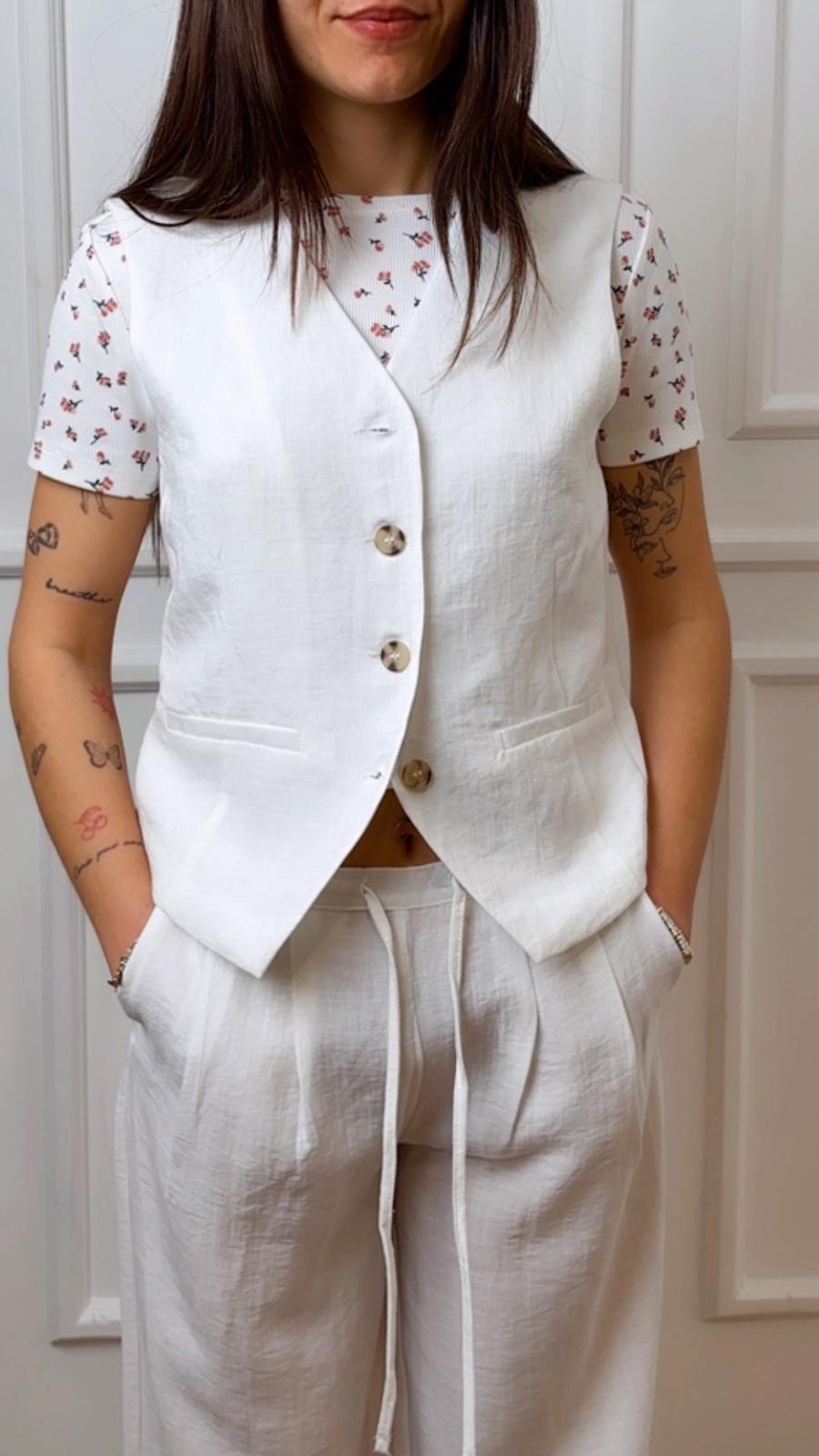 Gilet in lino Onlita Only