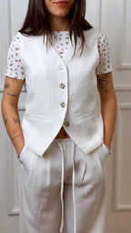 Gilet in lino Onlita Only