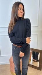 Dolcevita in lana Vicolo 22000F Nero