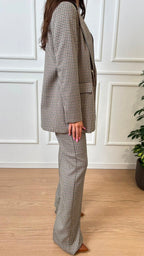 Pantalone dritto pied de poule Amato Emme Marella