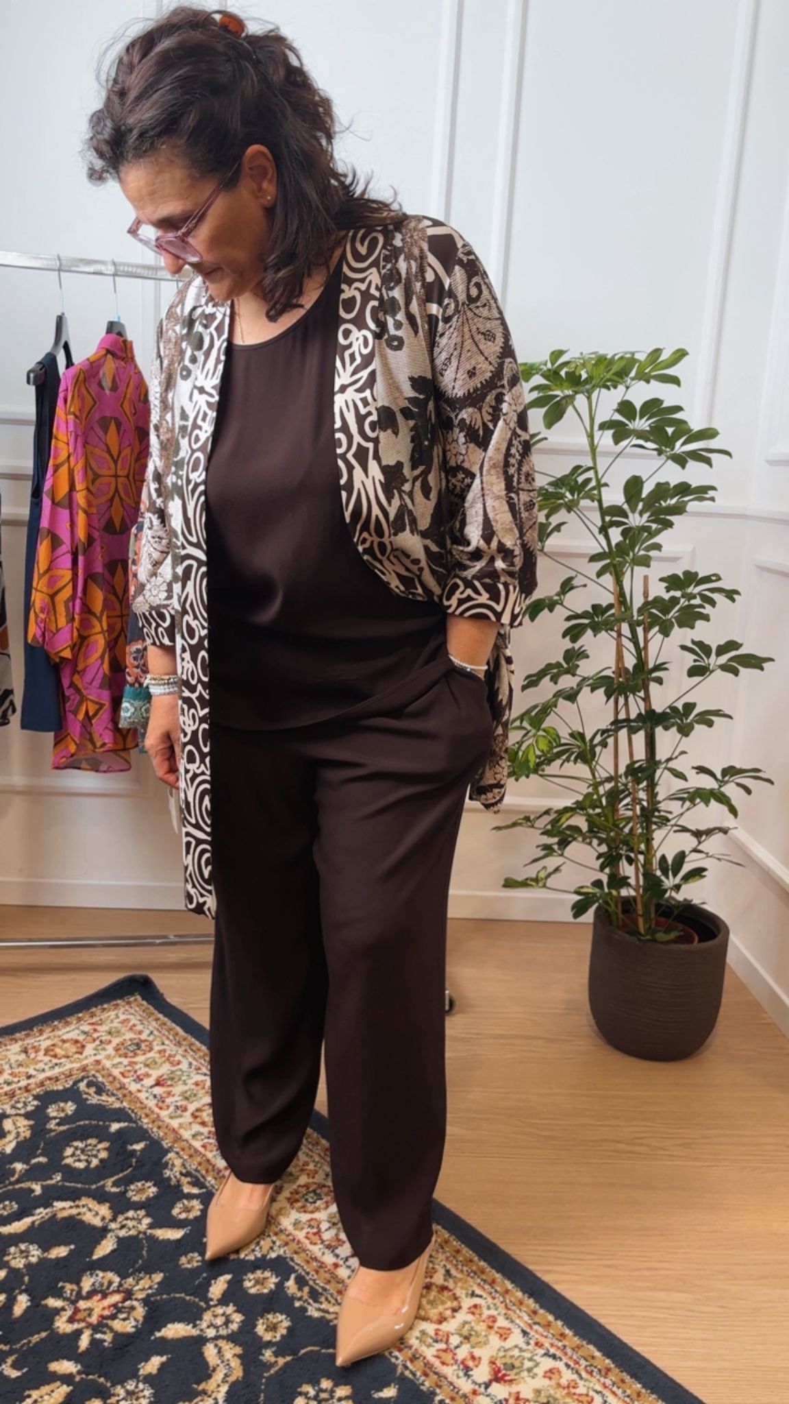Spolverino caftano fantasia Luisa Viola 2023
