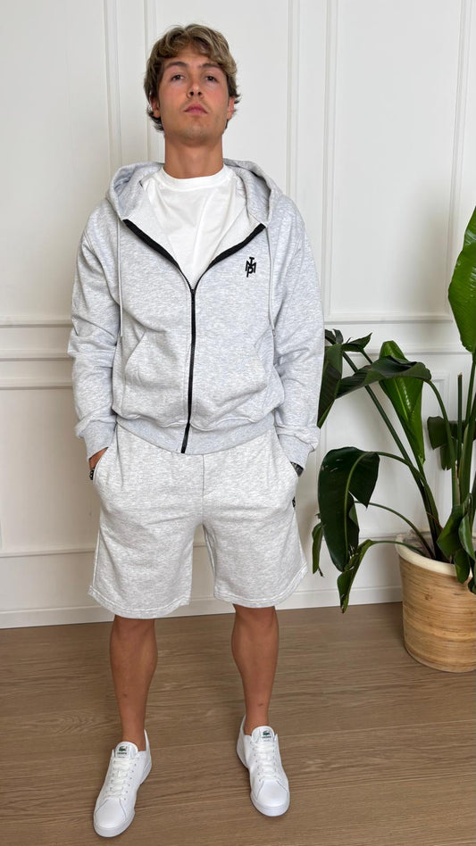 Felpa zip Imperial F8588F13 grigia