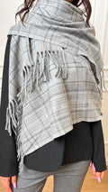 Sciarpa check frange Supremo Emme Marella