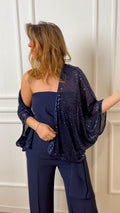 Coprispalle in paillettes Emme Marella Renna