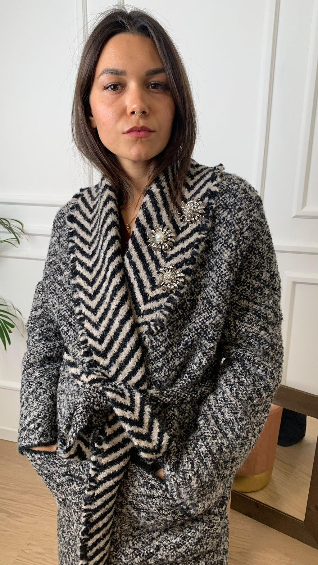 Cappotto in maglia sale pepe Vicolo 55001F