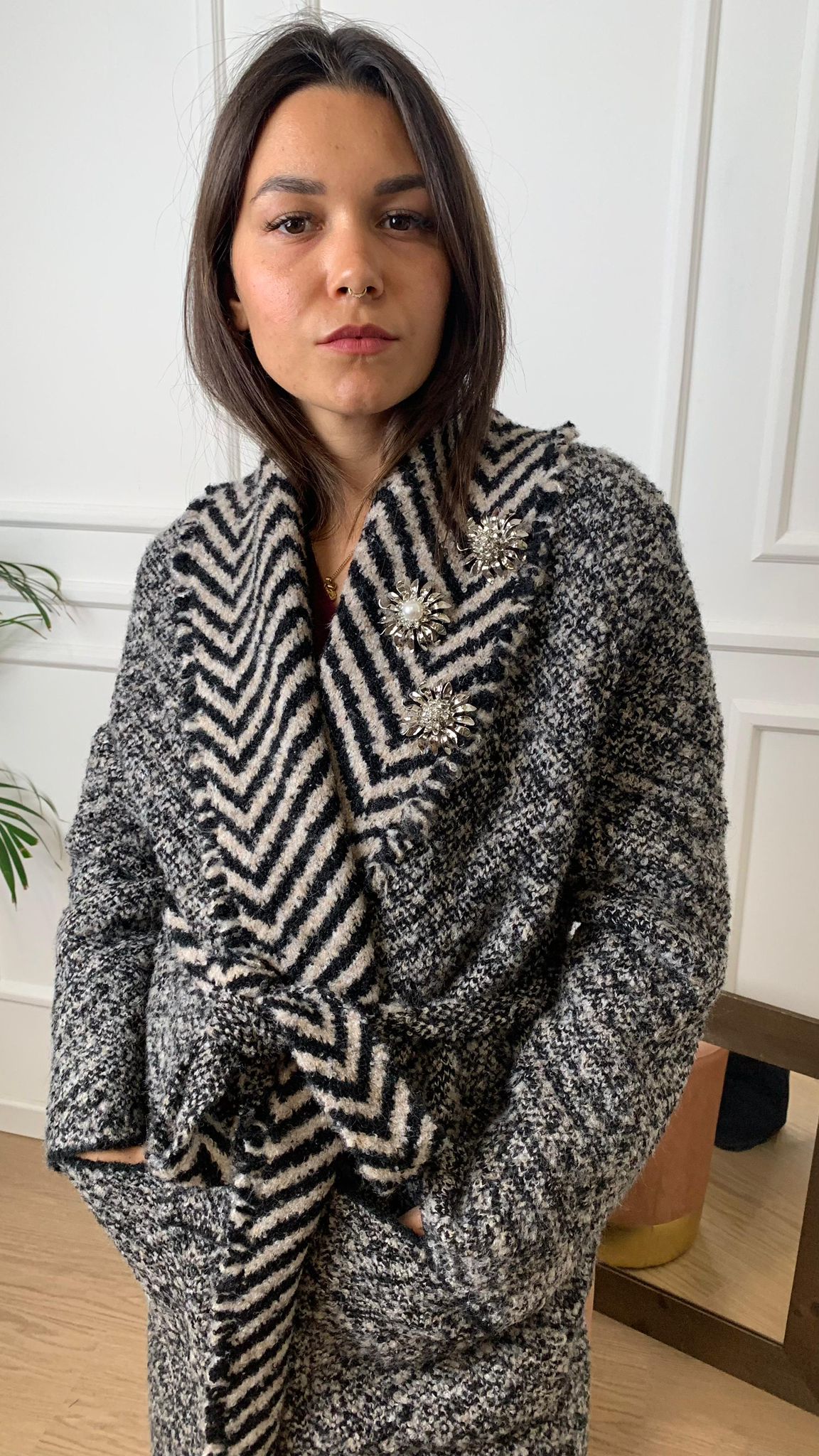 Cappotto in maglia sale pepe Vicolo 55001F