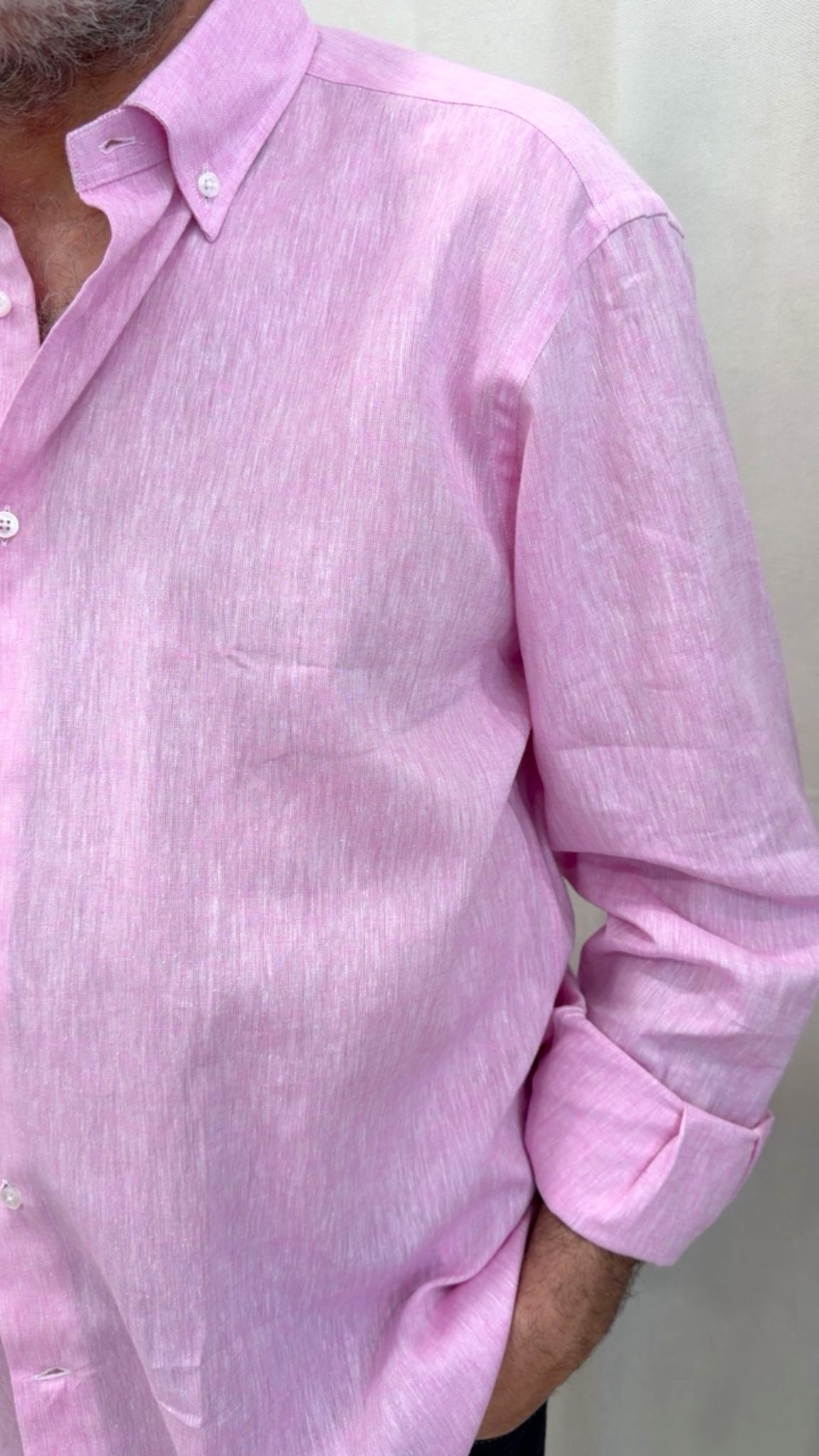 Camicia comfort fit puro lino E290 Turchetti
