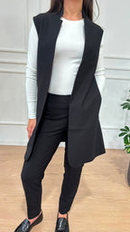 Gilet lungo in compact jersey Ragno DT55GB 020