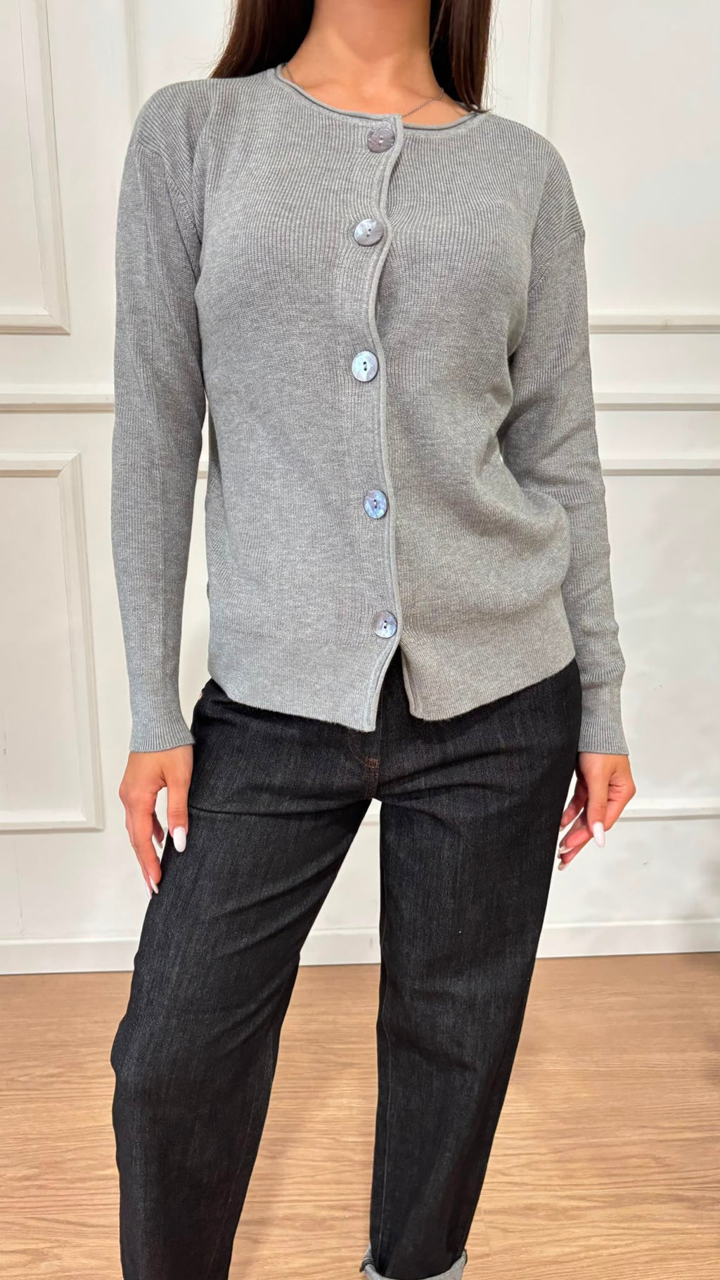 Cardigan bottoni giro Ragno DT42TJ 135M