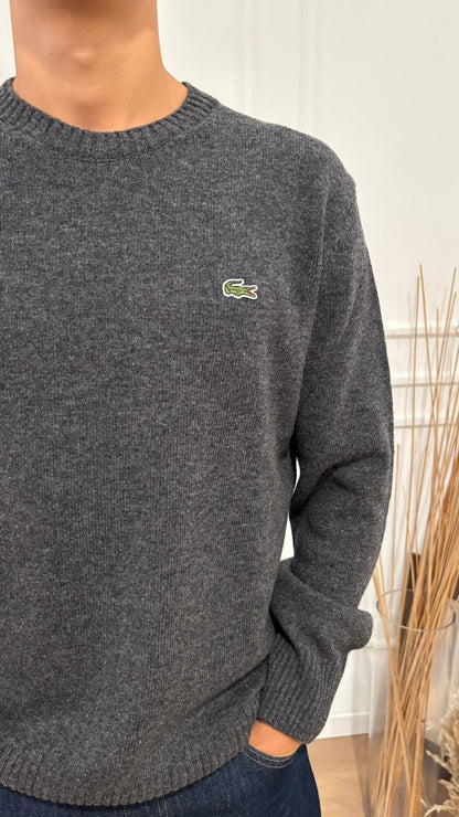 Maglia giro in lana cardata Lacoste AH2916 050