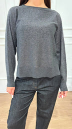 Maglia boxy fit lurex Ragno DT54TB