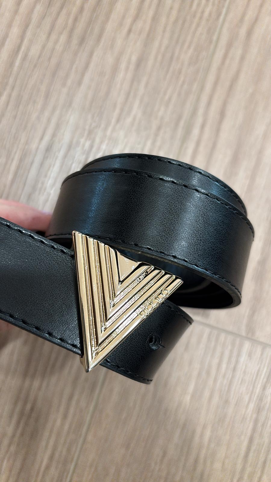 Cintura con fibbia logo Vicolo AF0019 nera