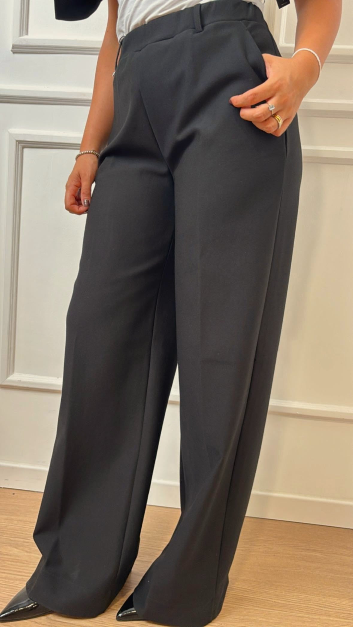 Pantalone Palazzo Ragno DL20PA 020 Nero