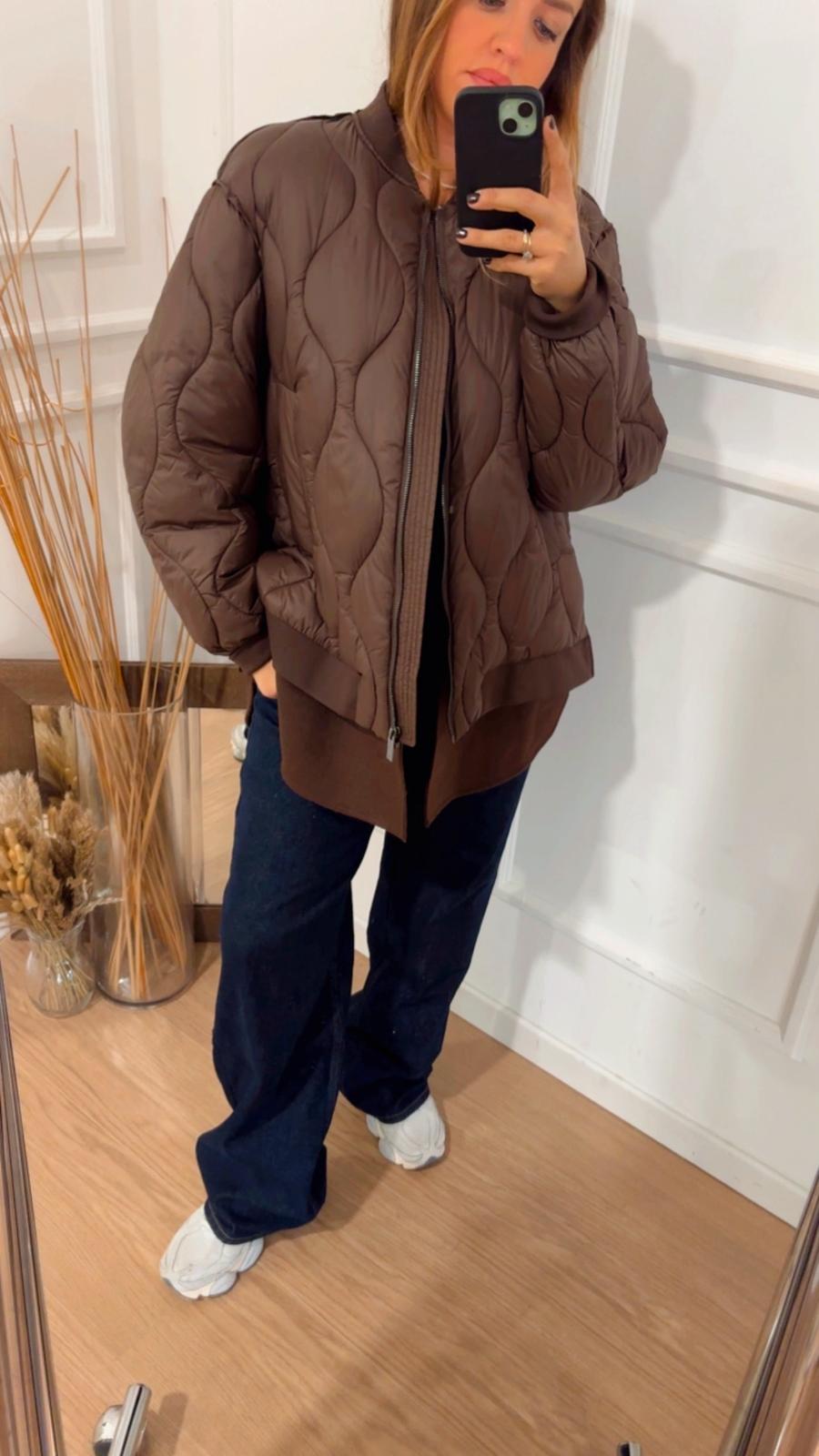 Giacca trapuntata Vicolo TF0045 moro