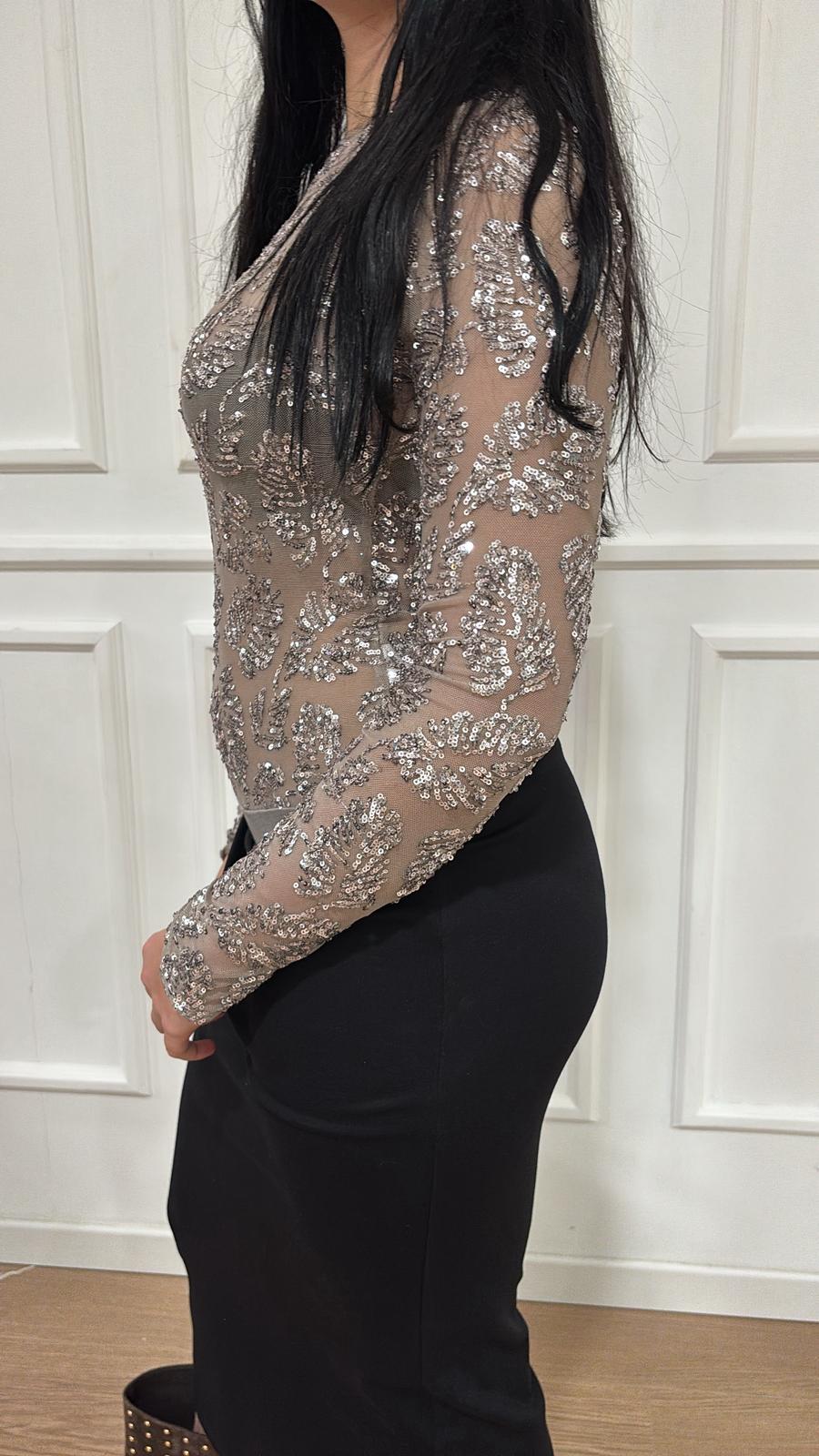 Body strass W25BB95 Tensione In Perla