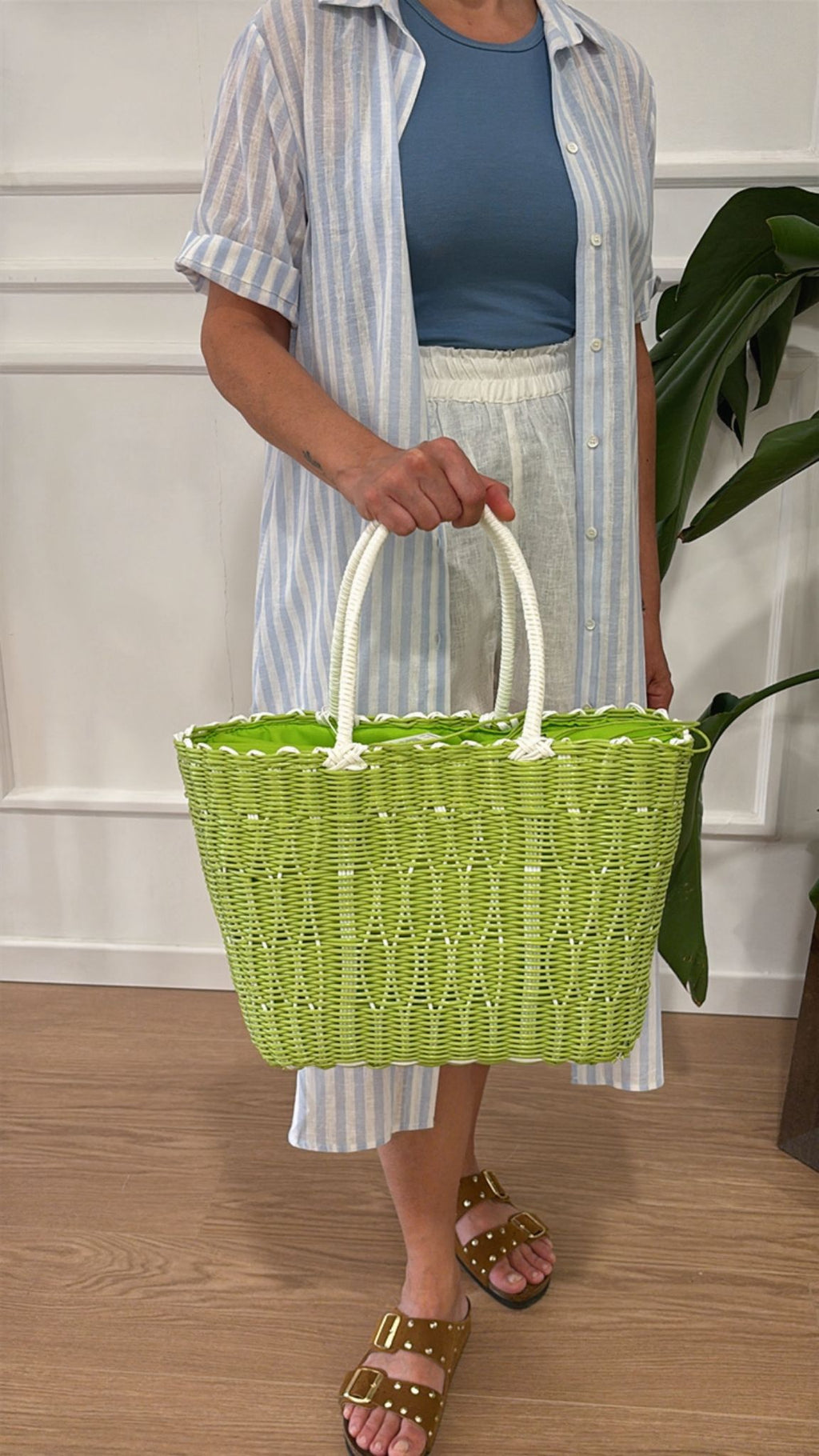 Bag mare piccola con manici in plastica