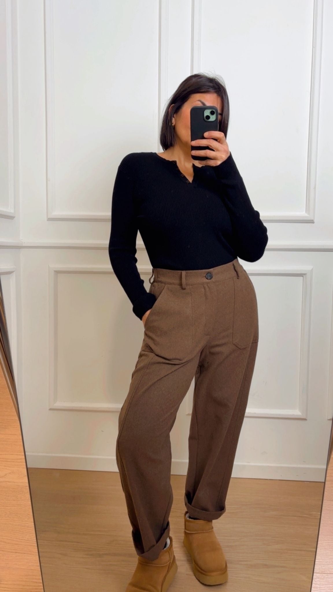 Pantalone in panno barrell TF2318 Vicolo