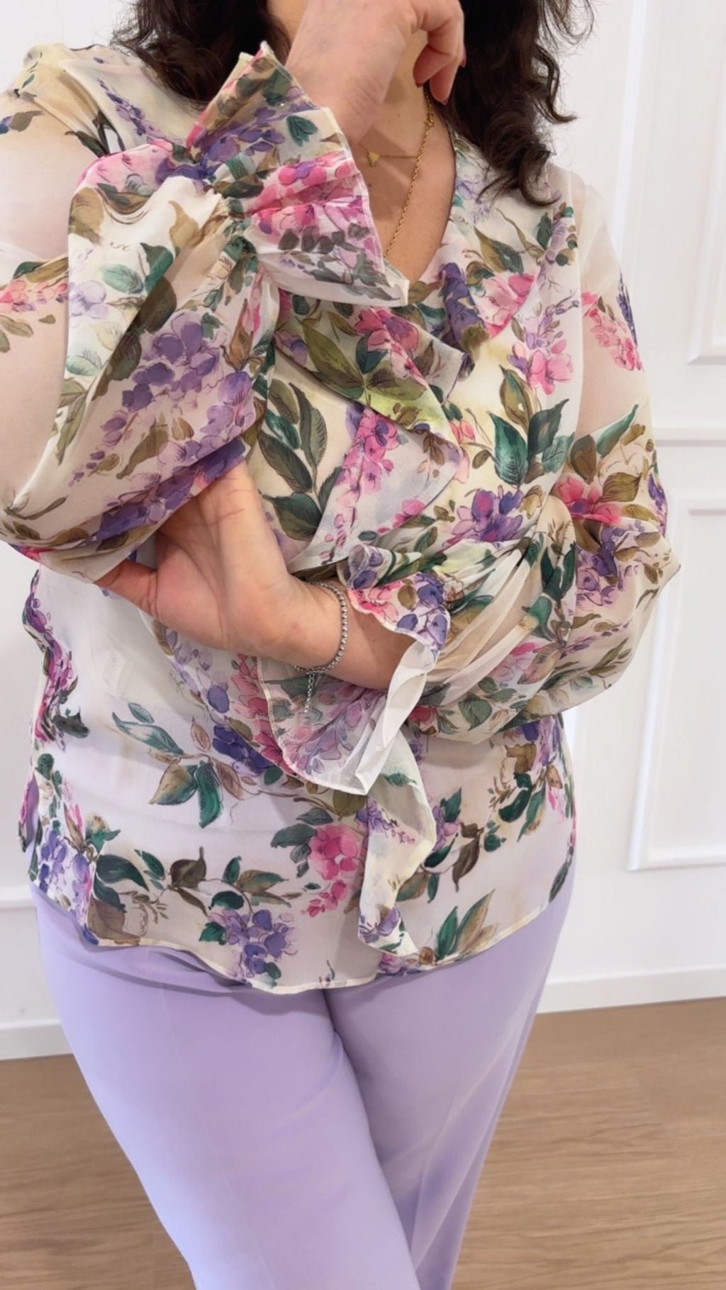 Blusa stampata Luisa Viola 2221