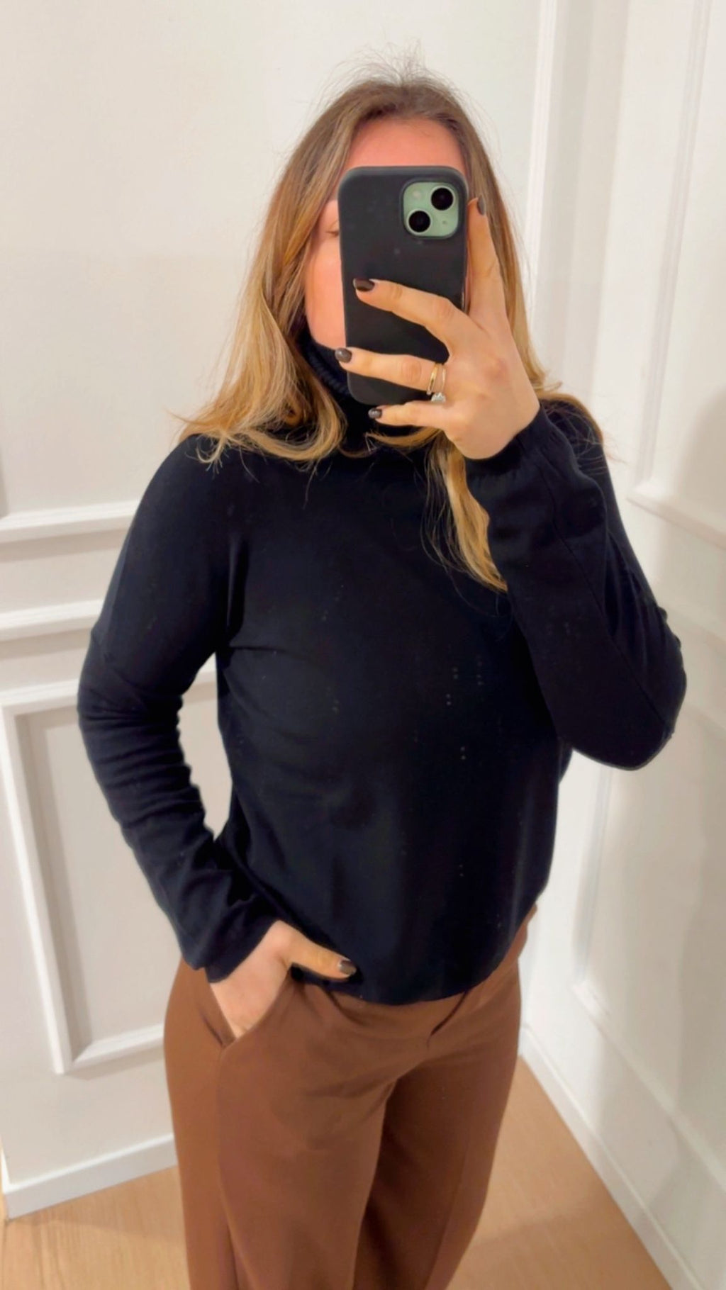 Dolcevita in viscosa 22202F Nero