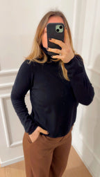 Dolcevita in viscosa 22202F Nero