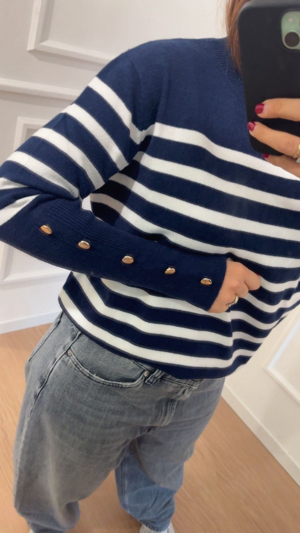 Pull viscosa a righe Dixie M223Y093X blu