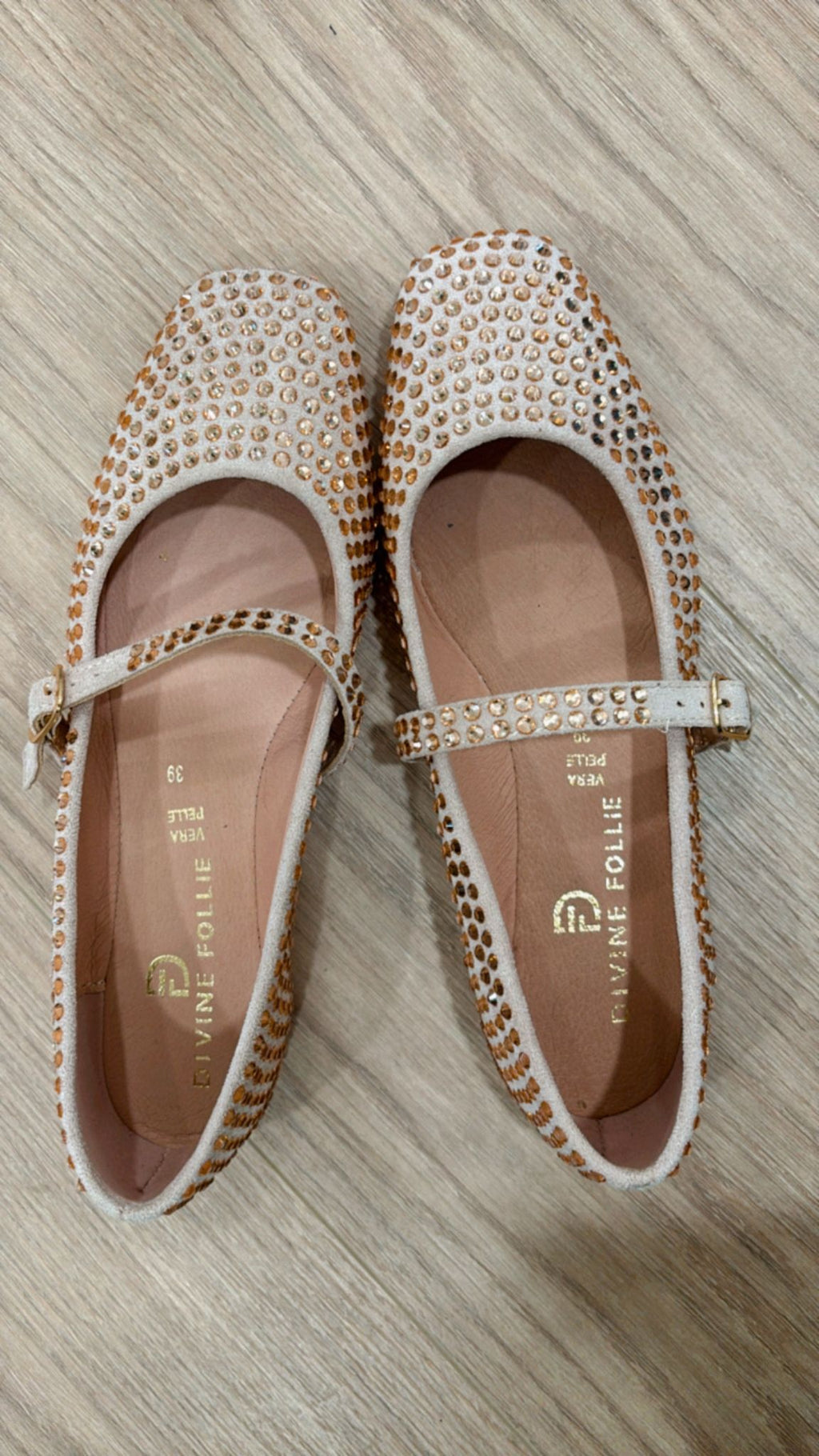 Ballerina strass oro rosa Divine Follie 9023