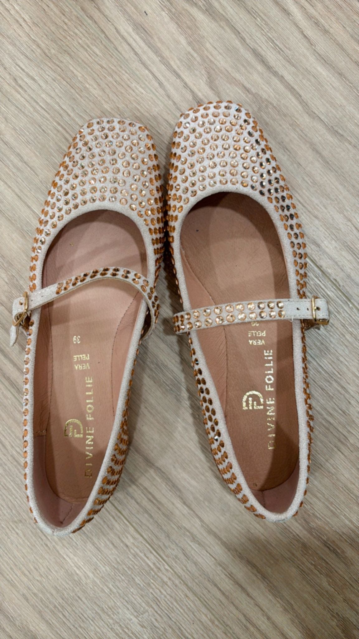 Ballerina strass oro rosa Divine Follie 9023