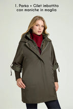 Parka '4 in 1' in cotone F026F001 LUISA VIOLA