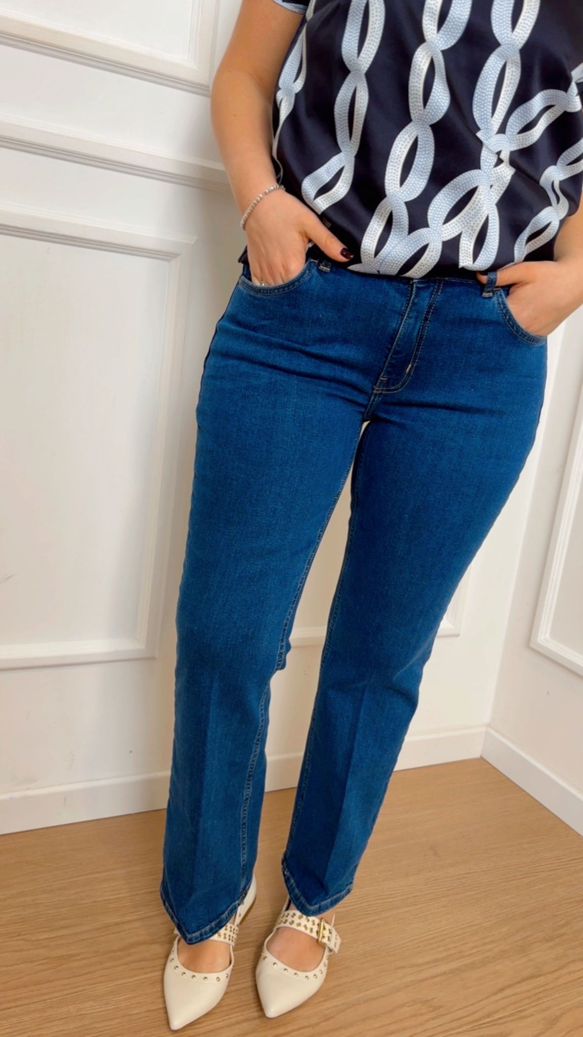 Jeans slim flare Emme Marella 002
