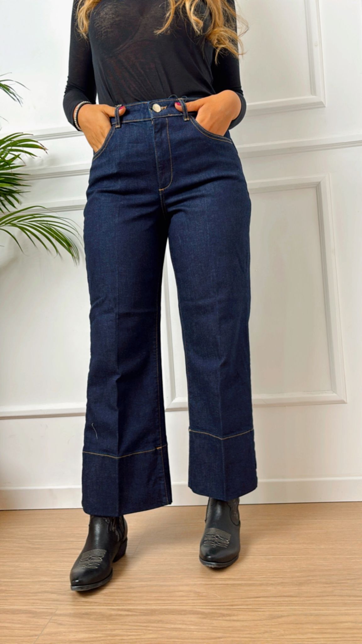 Jeans in denim Kentia 001 Emme Marella