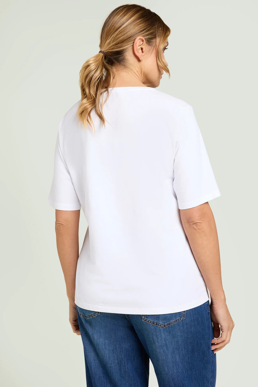 T-shirt in jersey di cotone Luisa Viola G261 01