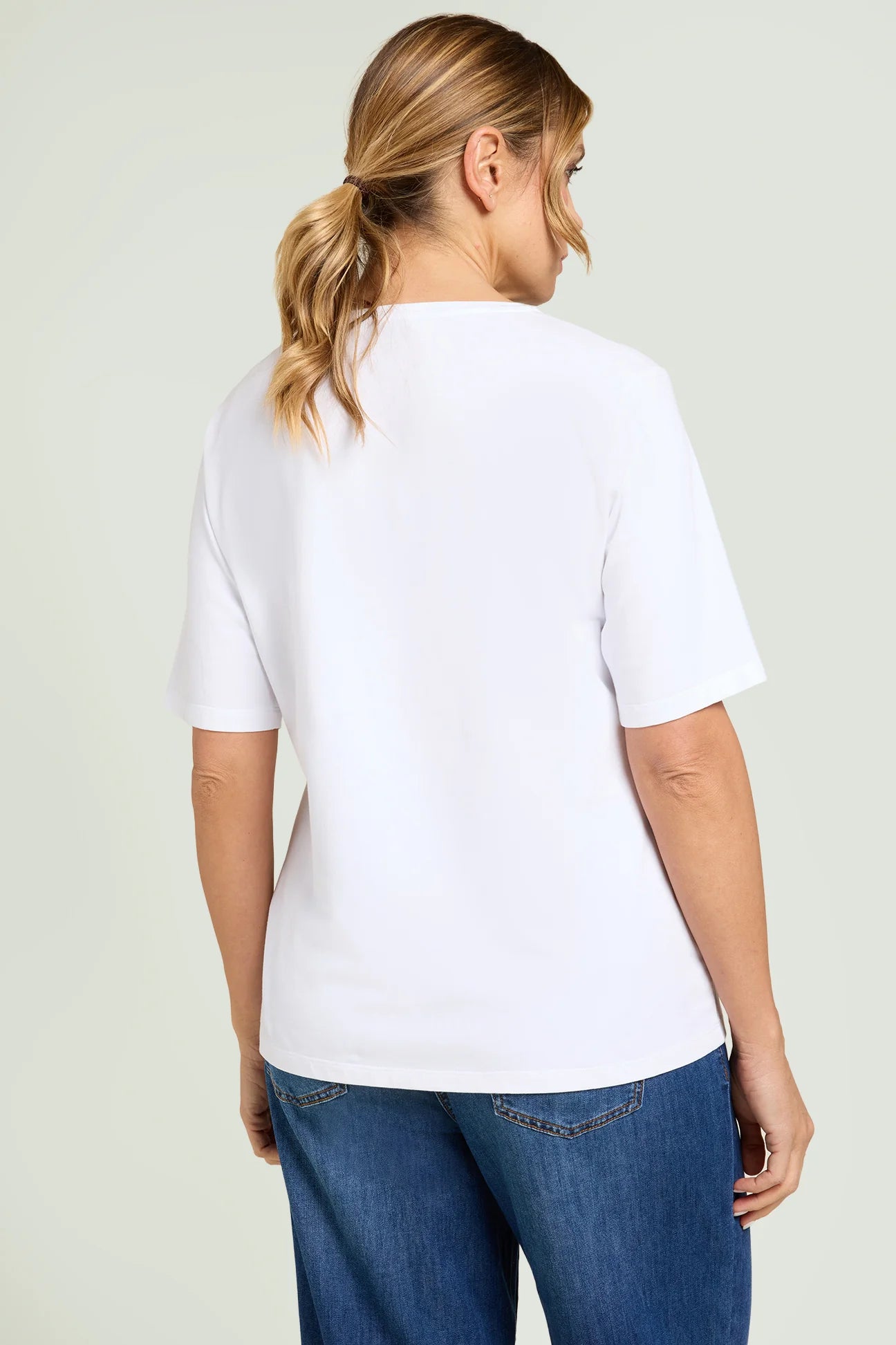 T-shirt in jersey di cotone Luisa Viola G261 01