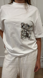 T-Shirt taschino paillettes PE260112