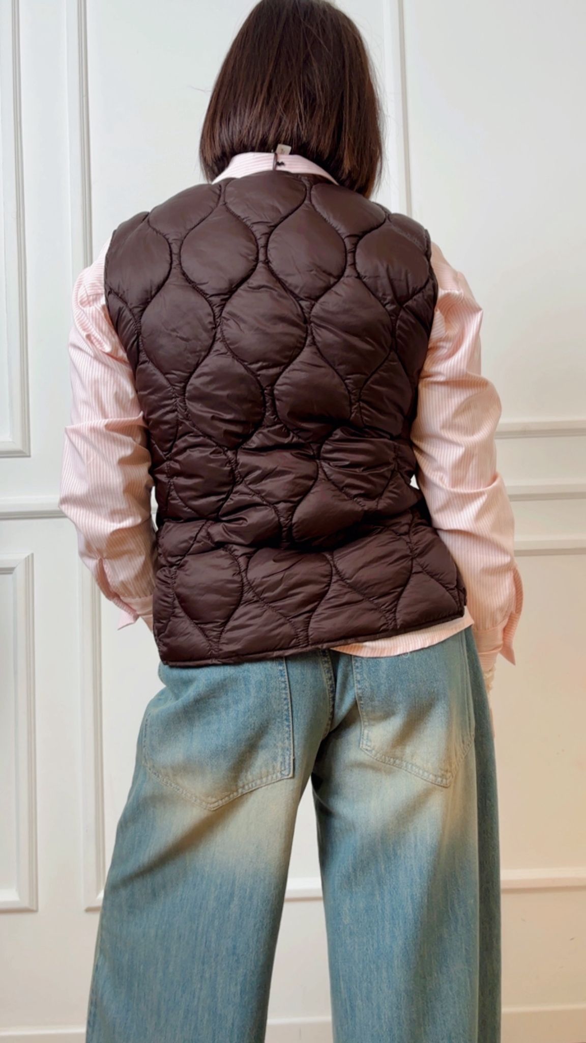 Piumino leggero smanicato Ragno DP02KS