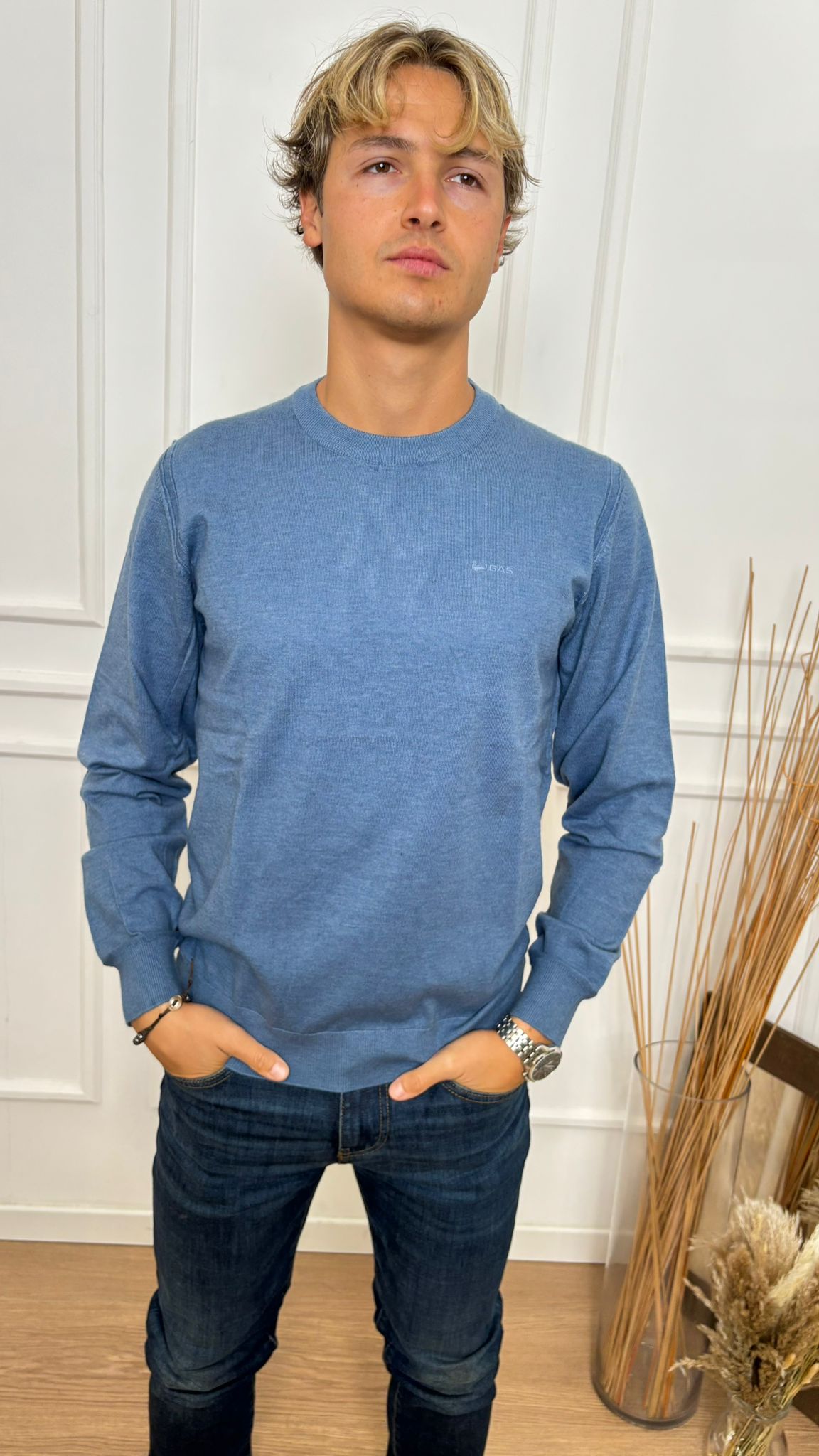 Maglione slim fit Akio Gas 4709