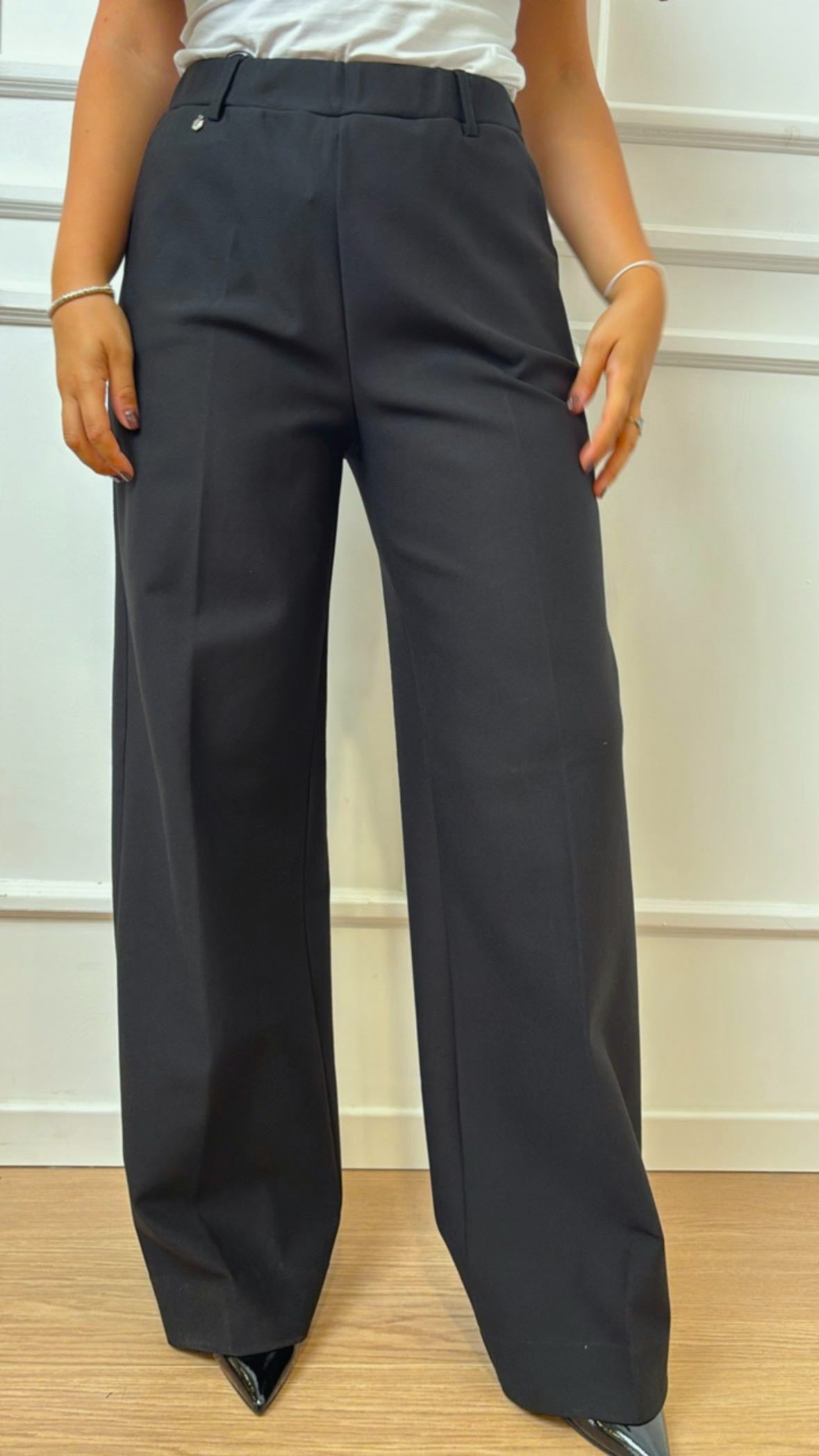 Pantalone Palazzo Ragno DL20PA 020 Nero