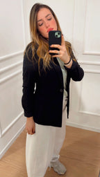 Blazer slim fit Peach Only nero