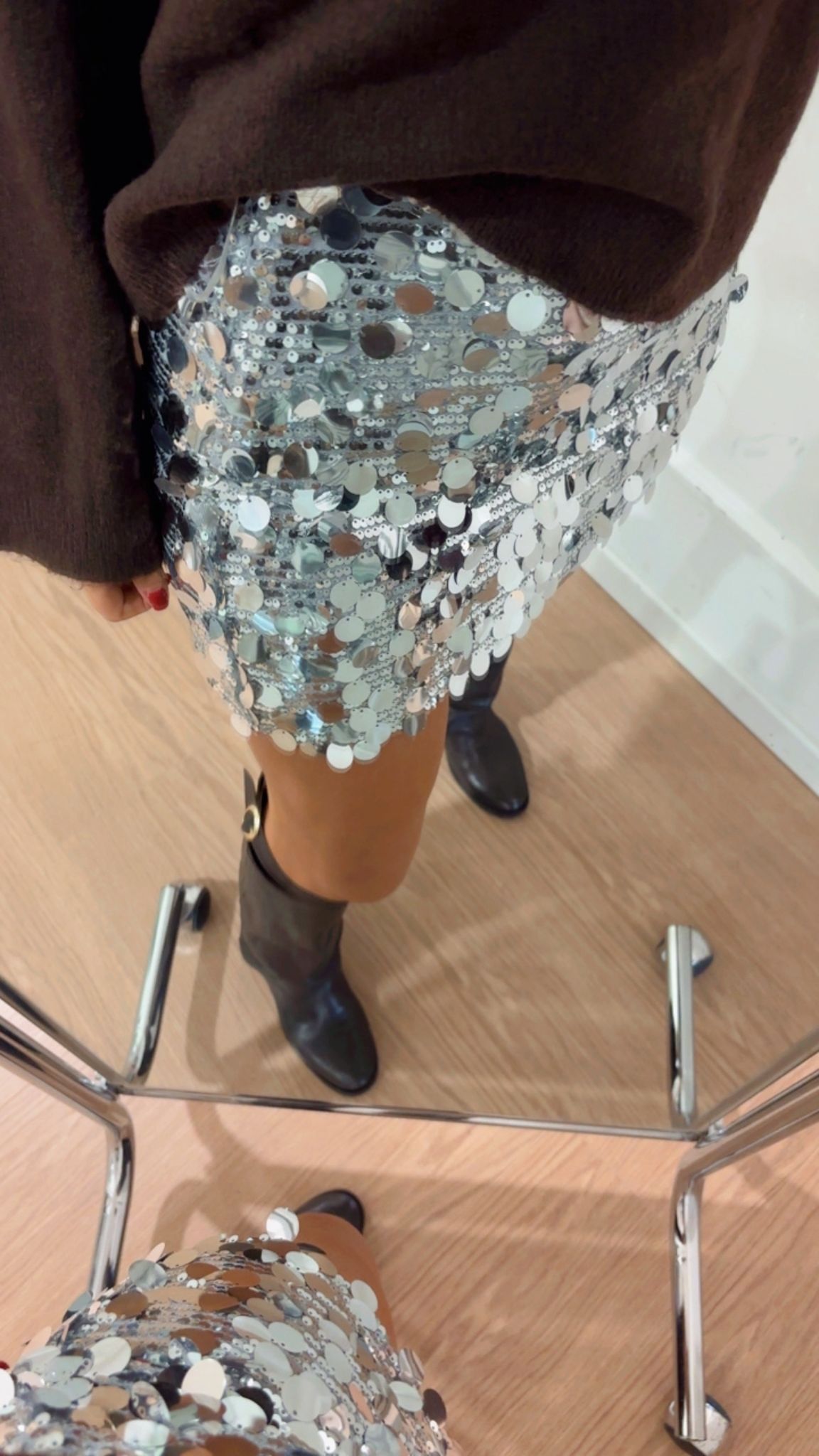 Gonna pailettes jadel Only Argento