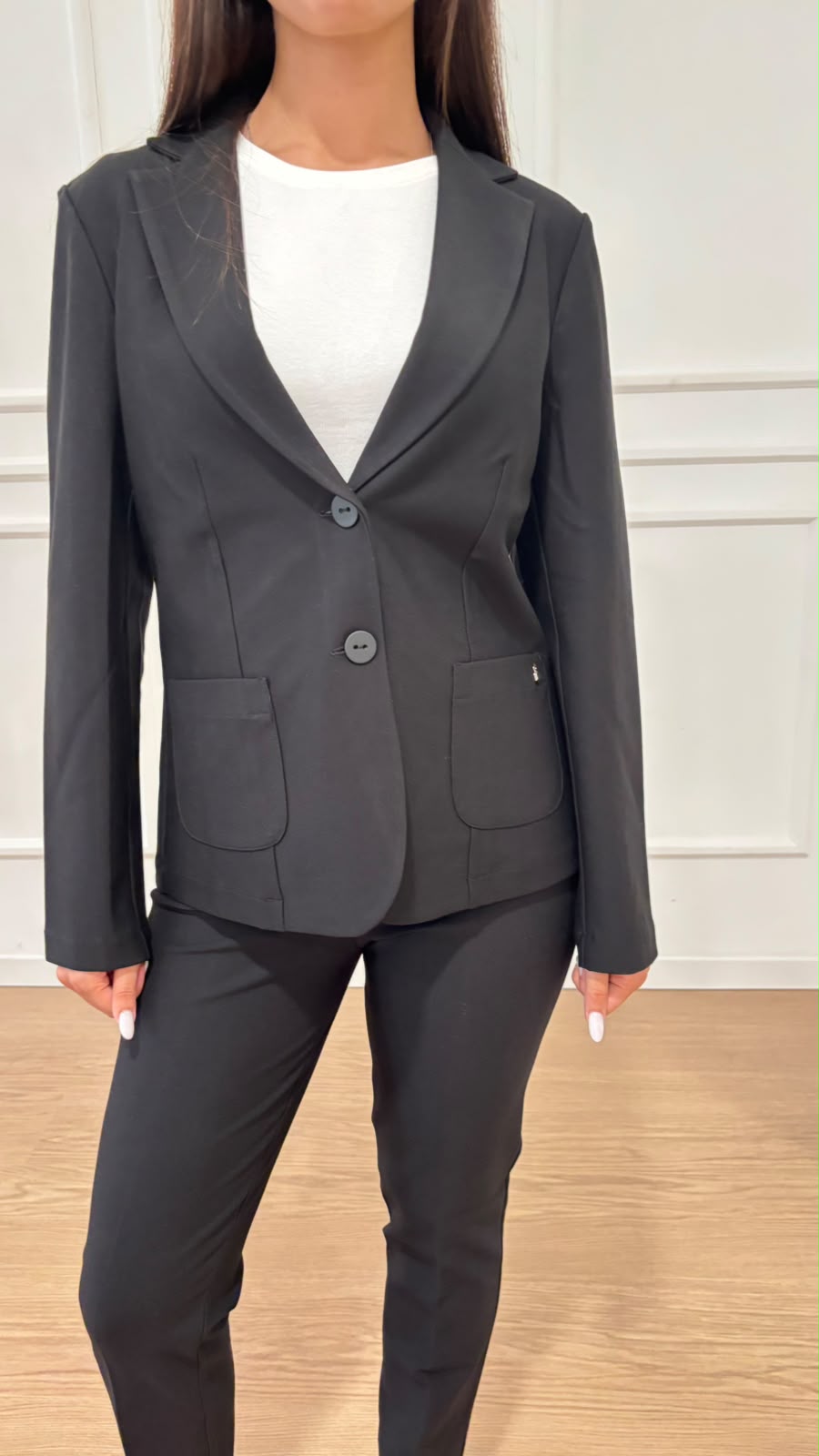 Blazer corto in compact jersey Ragno DO23GA