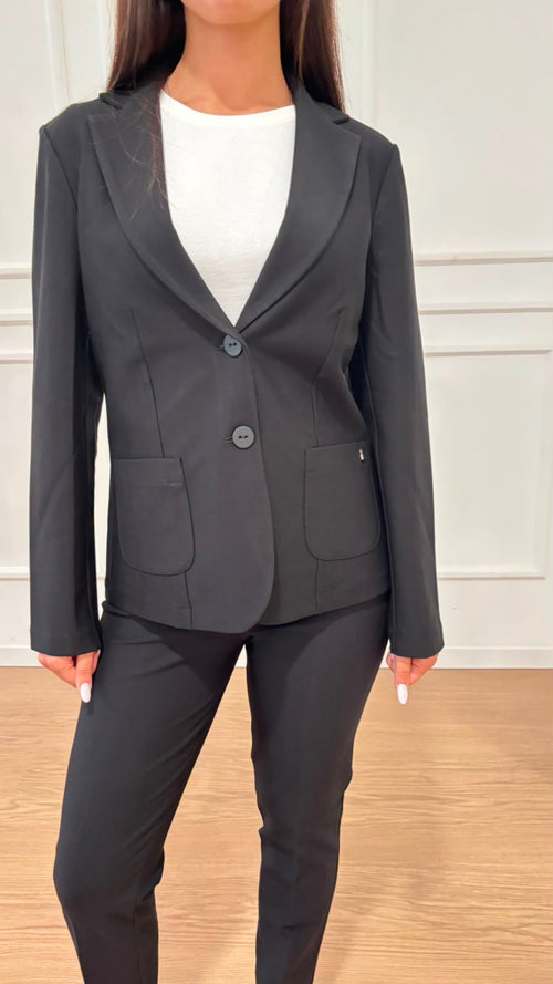Blazer corto in compact jersey Ragno DO23GA