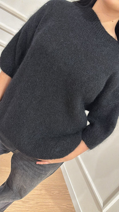 Pull over mohair Dixie M277Y236 nero