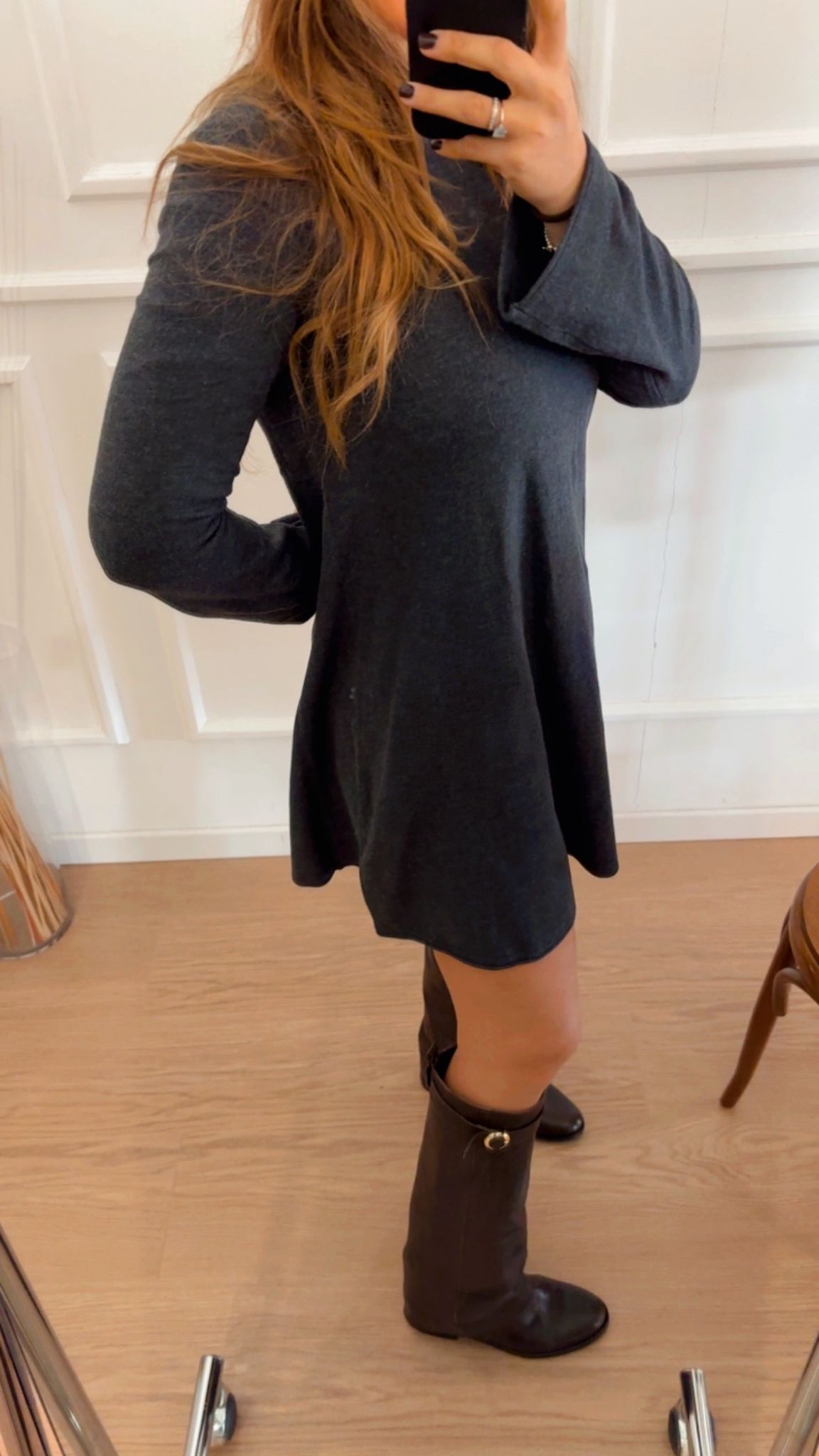 Abito in maglia Only Amalio grigio