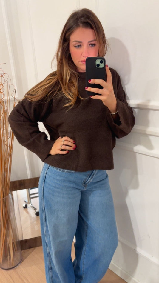 Pull giro Simoni Only 15368976 moro