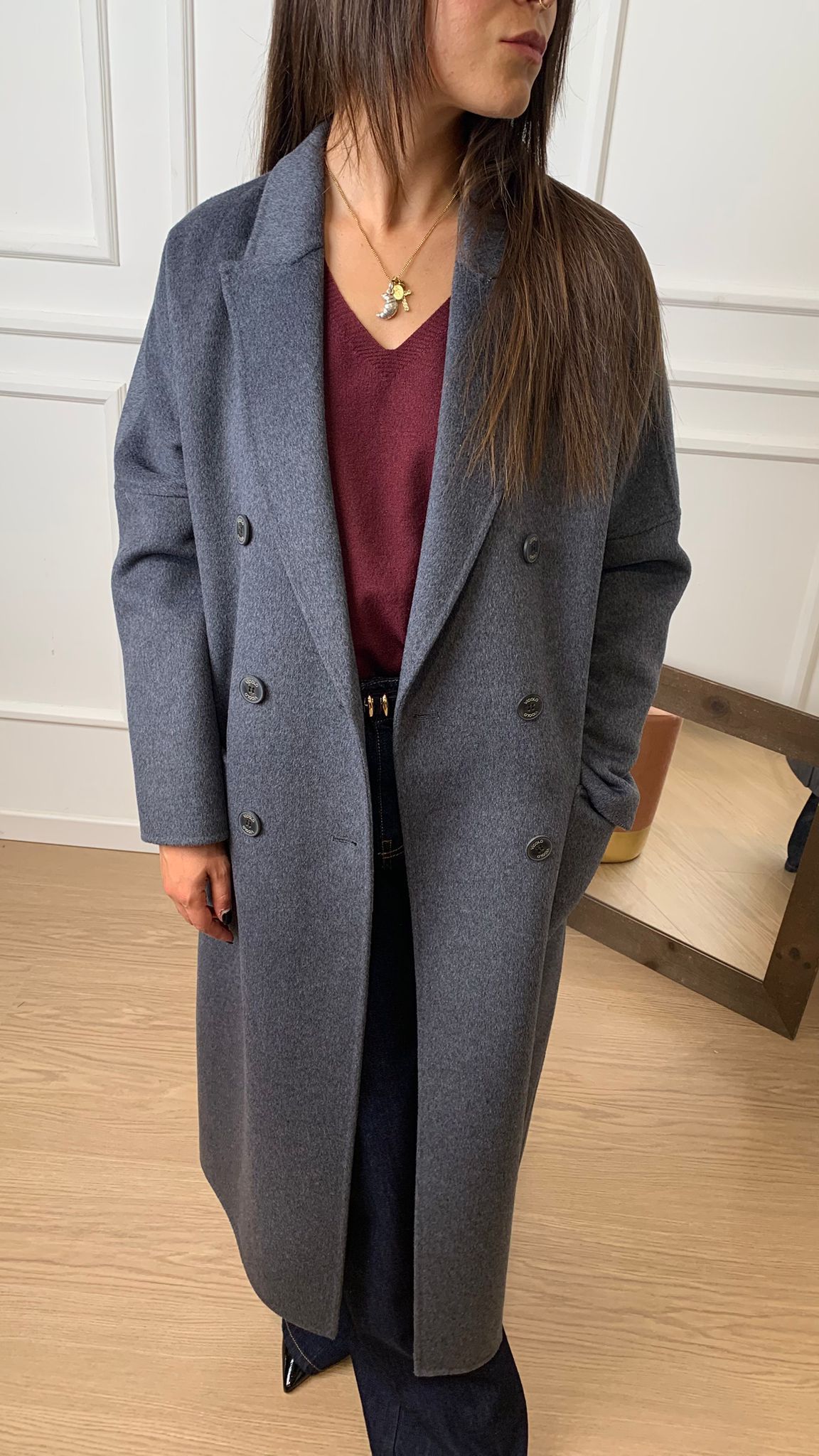 Cappotto “Hand Made” Vicolo TF0001 Antracite