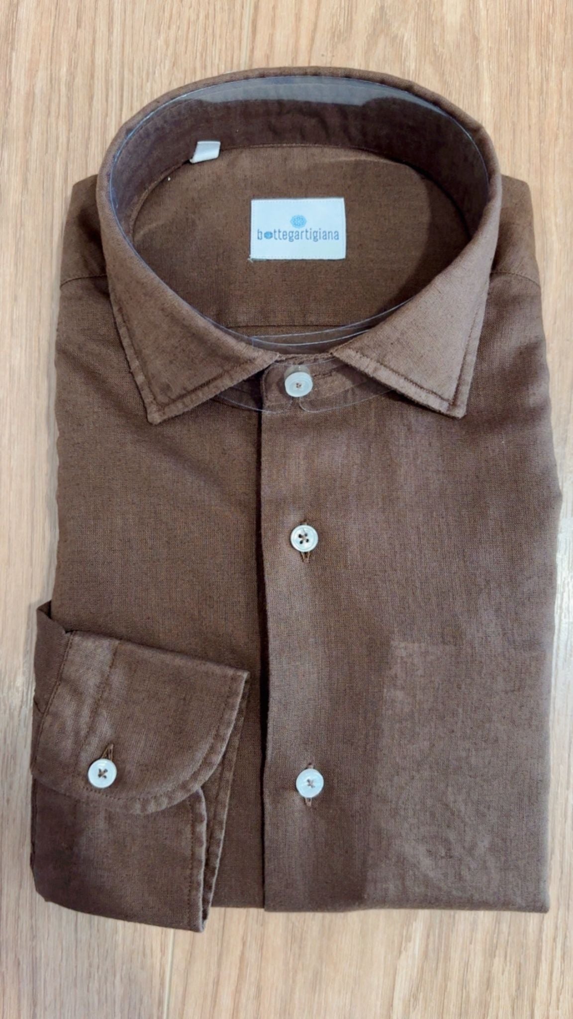 Camicia regular fit puro lino E26 Roma Turchetti