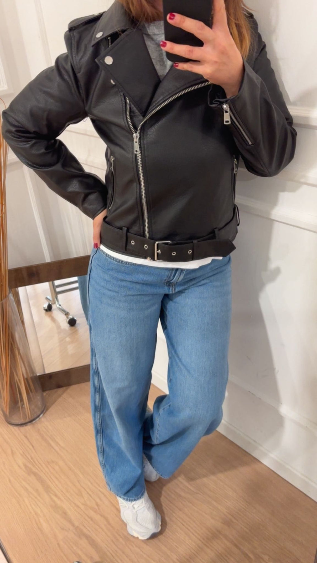 Chiodo biker Only 15357332 nero